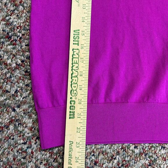 Banana Republic Orchid Pink Merino Wool V-Neck Long Sleeve Sweater Size S - Picture 9 of 9